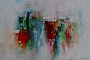 'Slipping into Silence' 55cm x 55cm