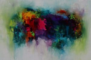 'Catching the Fleeting Moment' 105cm x 105cm